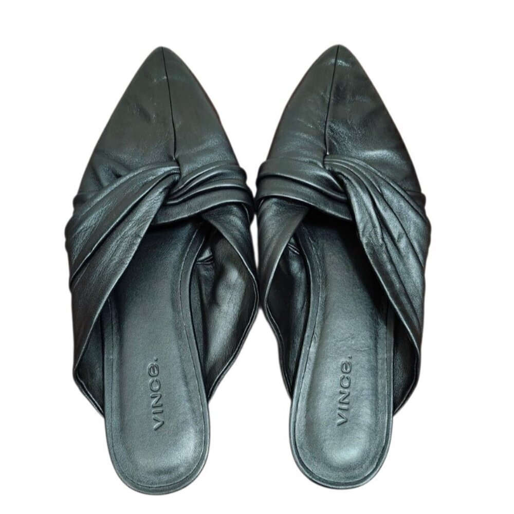 Vince Crenne Leather Mule Flats Size 6 - Picture 10 of 14